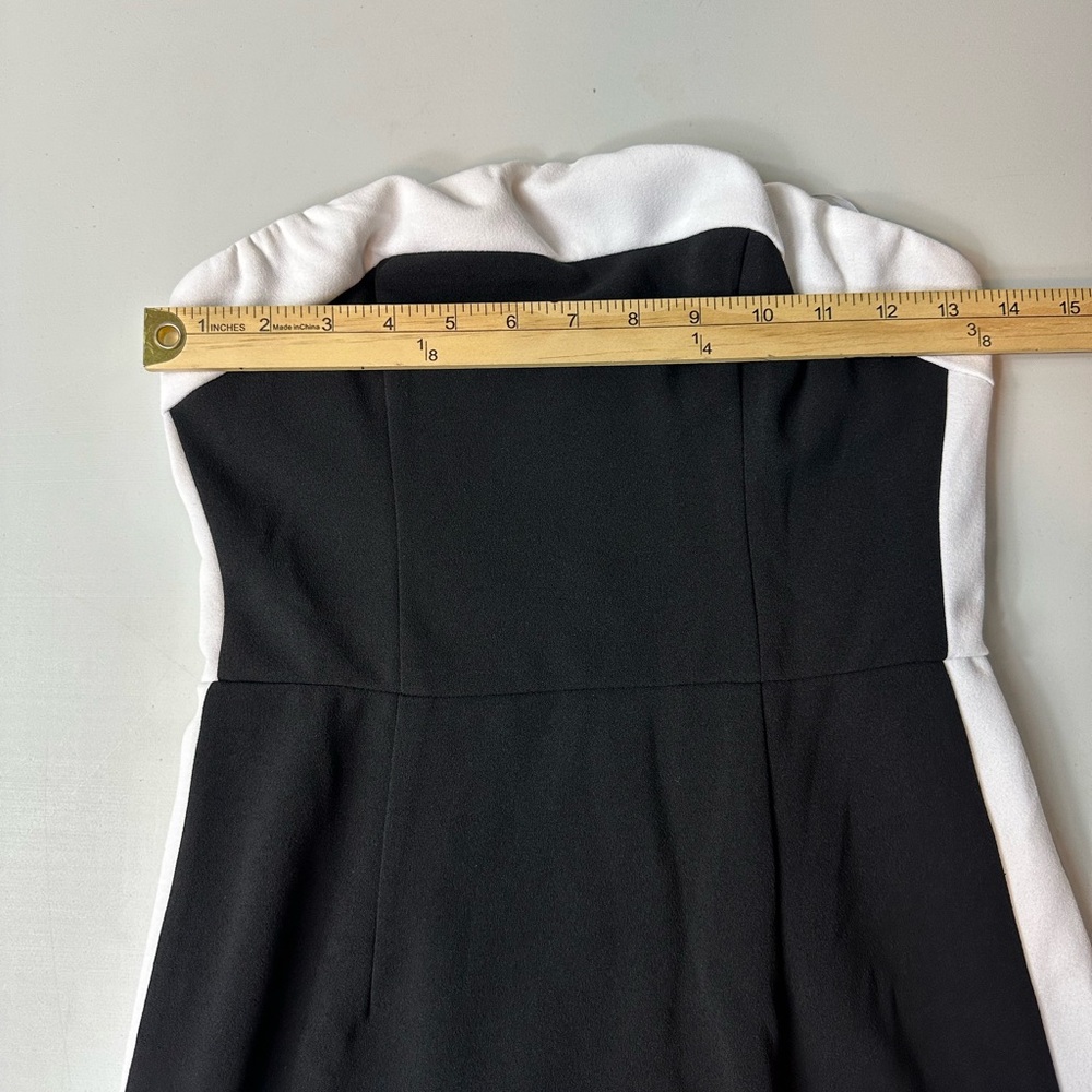 Lulus Flirtatious Style Black Color Block Strapless Mini Dress Size Small NWOT - Picture 10 of 13